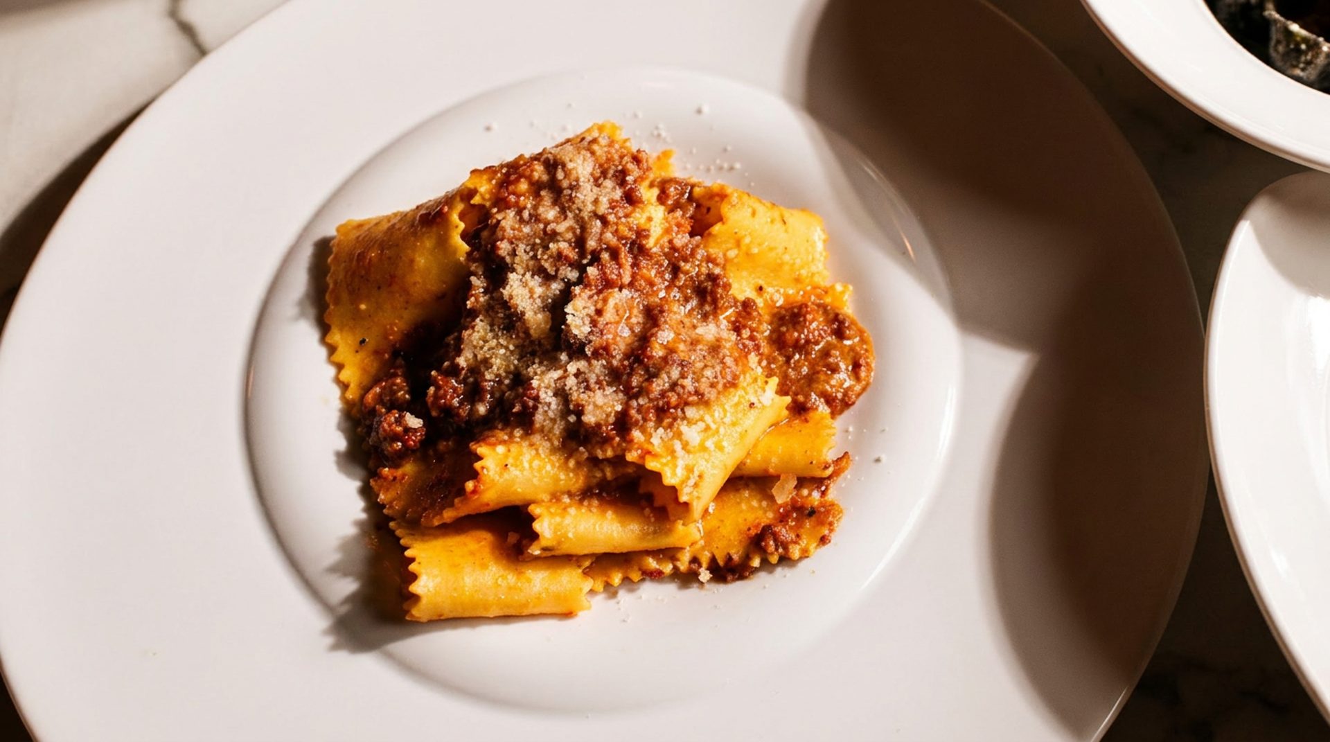 Pasta as the heart of the menu